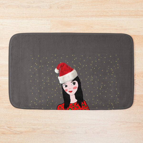 Item preview, Christmas vibe Girl painting by Elisavet designed and sold by azimaplace.