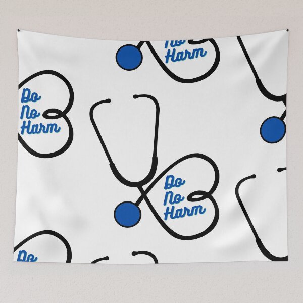Item preview, Do no harm - Heart Stethoscope - Blueberry/Midnight designed and sold by miTeless seDign.