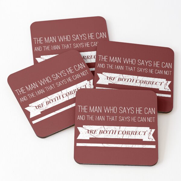 Item preview, The man who says he can and the man who says he cannot are both correct designed and sold by H3rron-Arts.