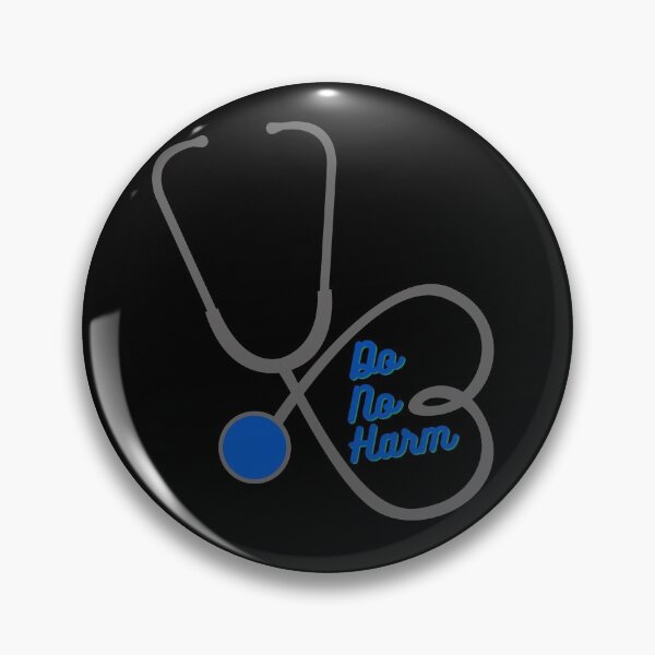 Item preview, Do no harm - Heart Stethoscope Blueberry/Iron designed and sold by miTeless seDign.