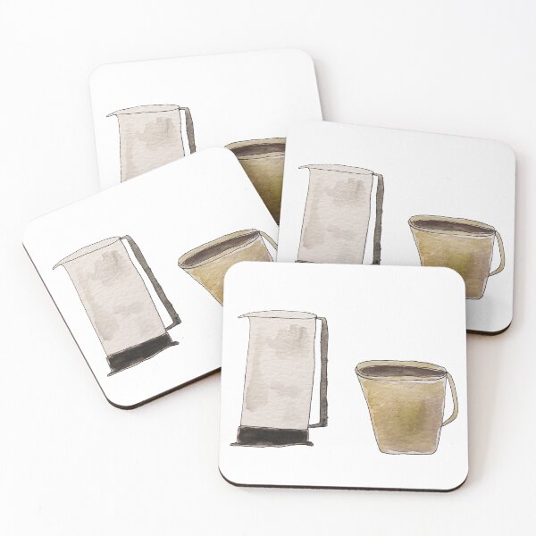 Item preview, Coffee and French Press designed and sold by rhodeyart.