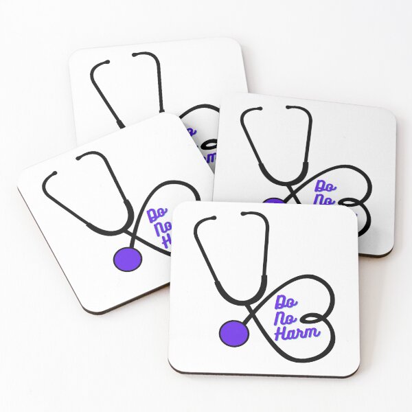 Item preview, Do no harm - Heart Stethoscope - Grape/Midnight designed and sold by miTeless seDign.