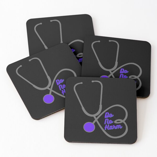 Item preview, Do no harm - Heart Stethoscope Grape/Iron designed and sold by miTeless seDign.