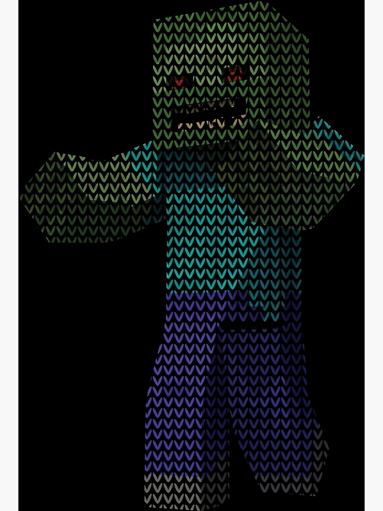 "Minecraft Zombie Ugly Christmas Sweaters" Canvas Print by weaboomean Redbubble