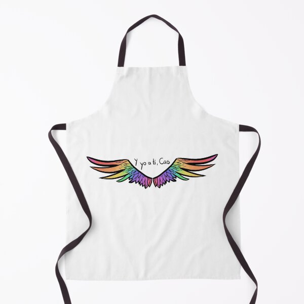 Item preview, Y yo a ti cas Destiel rainbow wings designed and sold by i-am-a-hog.