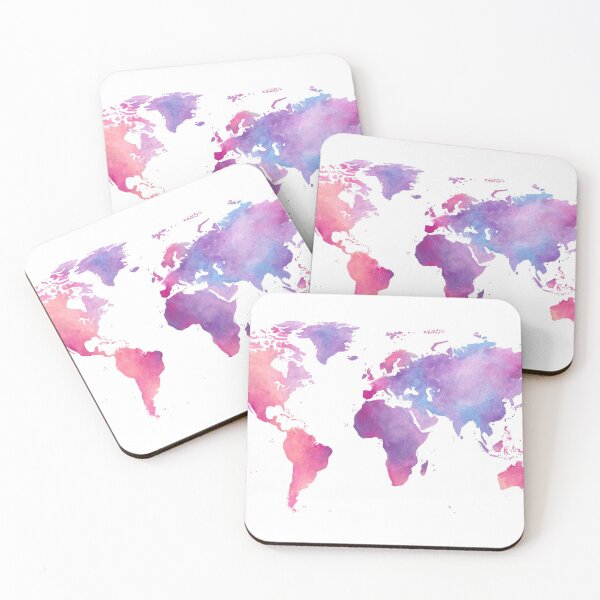 Item preview, Pastel World Map designed and sold by floweringwords.