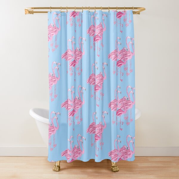 Item preview, Flamingoes (blue background) designed and sold by Sascha  Kläger.