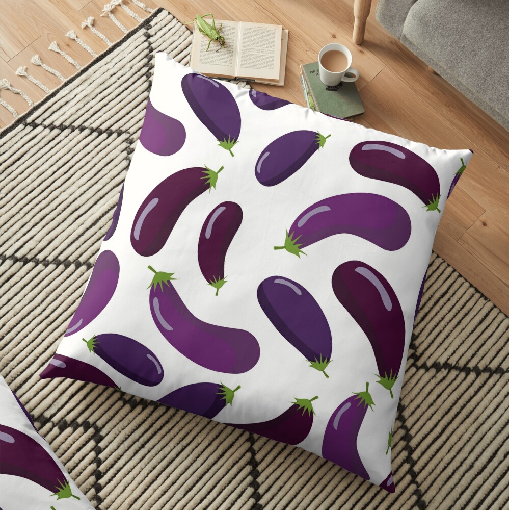 eggplant emoji pillow