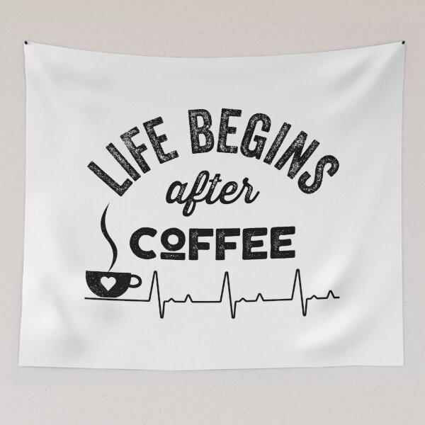 Item preview, Life Begins After Coffee designed and sold by justjonboy.