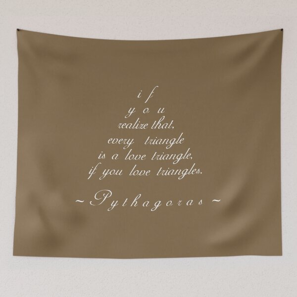 Item preview, Nobody loves triangles as much as Pythagoras does designed and sold by artColourized.