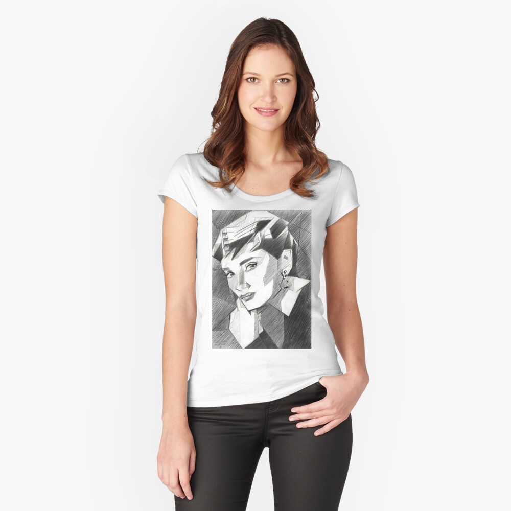 Item preview, Fitted Scoop T-Shirt designed and sold by CorneAkkers.