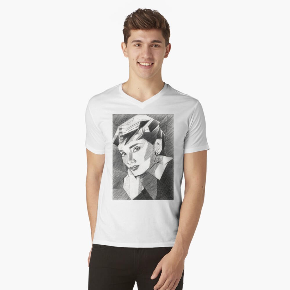 Item preview, V-Neck T-Shirt designed and sold by CorneAkkers.