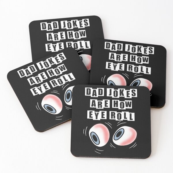 Item preview, Los chistes de papá son cómo ruedan los ojos - negro designed and sold by BusyMonkeys.