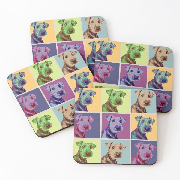 Item preview, Airedale Terrier Pop Art Grid designed and sold by k9printart.