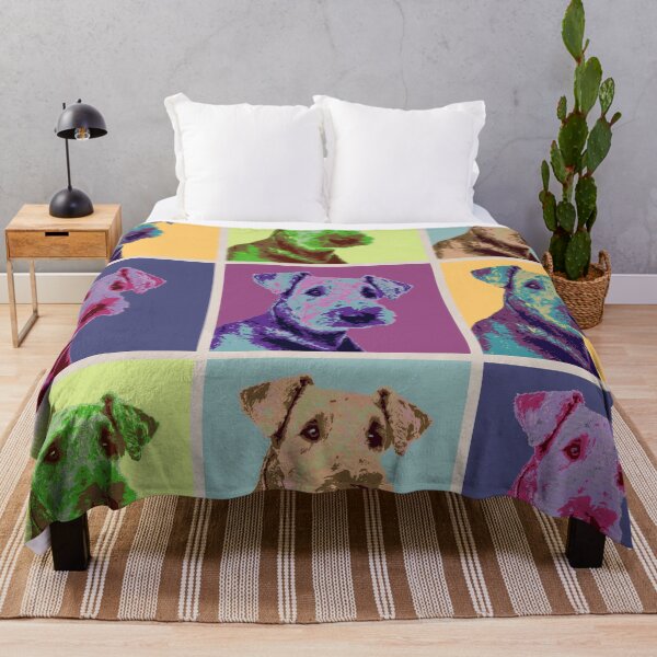 Item preview, Airedale Terrier Pop Art Grid designed and sold by k9printart.