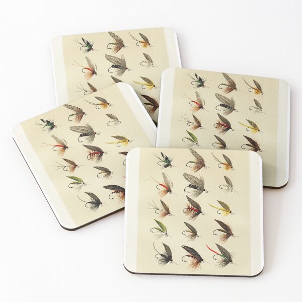 Item preview, Vintage Fly Fishing Print - Trout Flies designed and sold by SFTStudio.