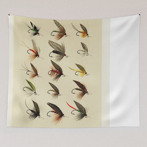 Item preview, Vintage Fly Fishing Print - Trout Flies designed and sold by SFTStudio.