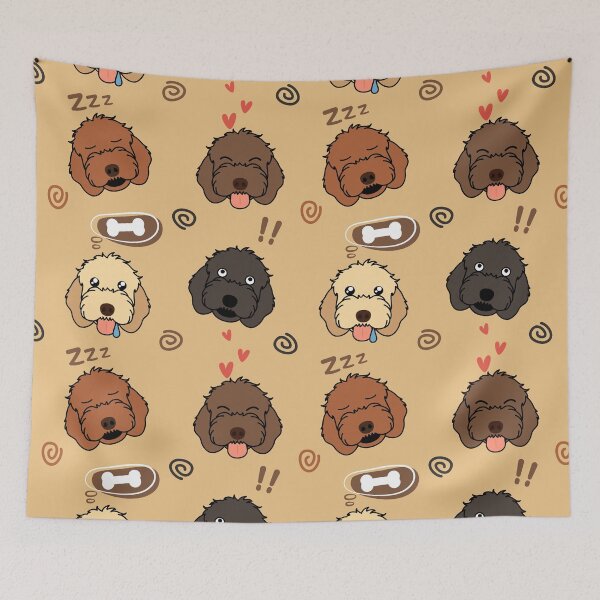 Item preview, Funny Cockapoo Cavapoo Cavoodle Dog Emoji designed and sold by Lulupainting.