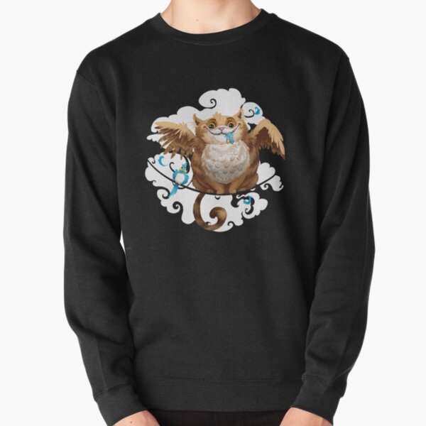 The Hungry Kitty Cat Pullover Sweatshirt