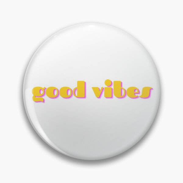Aperçu de l'œuvre Good Vibes en jaune créée et vendue par CurrentlyJess.