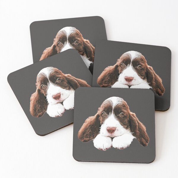 Item preview, Springer Spaniel Cute Puppy Paws designed and sold by ElegantCat.