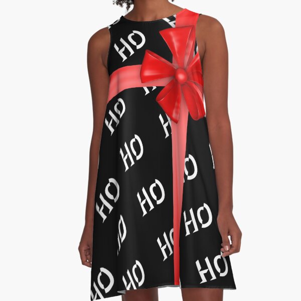 Item preview, Ho Ho Ho Faux Red Bow Christmas Gift designed and sold by hyproinc.