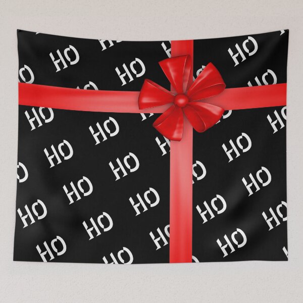 Item preview, Ho Ho Ho Faux Red Bow Christmas Gift designed and sold by hyproinc.
