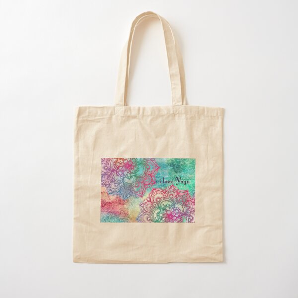 I love yoga Cotton Tote Bag