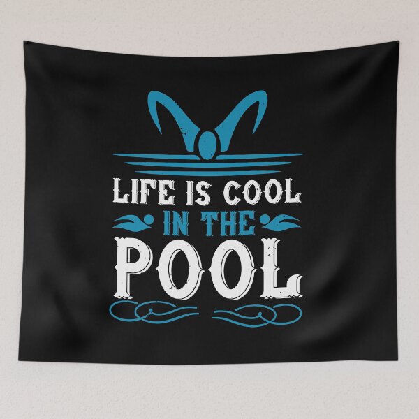 Item preview, Life Is Cool In The Pool designed and sold by GoodVibeDesign.