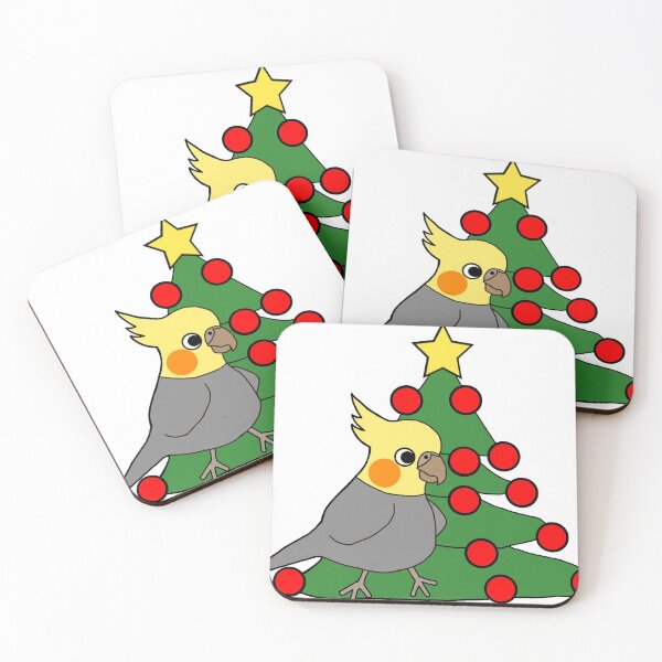 Aperçu de l'œuvre Cockatiel de Noël créée et vendue par Charlottebat.
