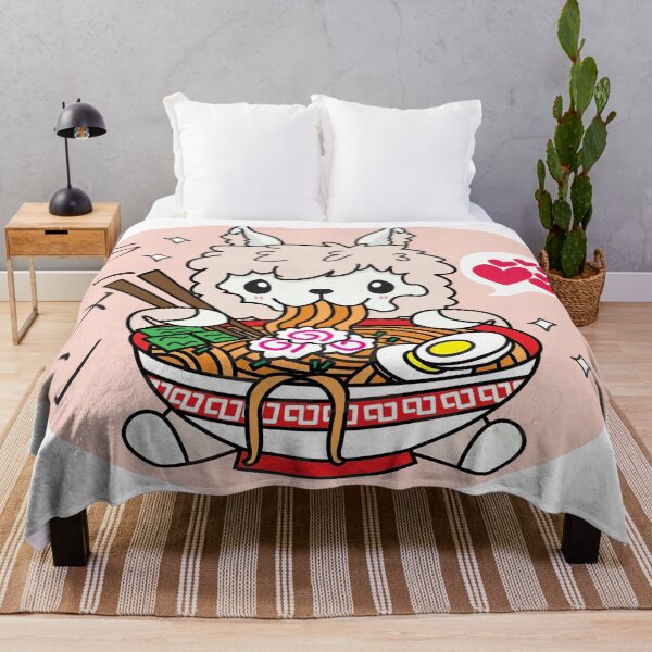 Item preview, Llama Eating Ramen Cute Kawaii Noodles designed and sold by YueHeng Creates ⭐⭐⭐⭐⭐.