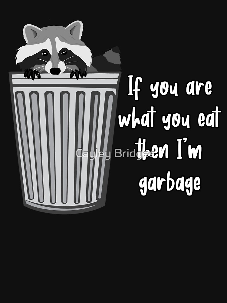  I Eat What I Want Garbage Trash Raccoon Raglan