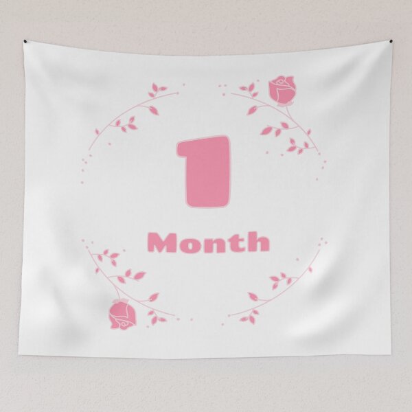 Item preview, floral baby monthly milestone 1 month designed and sold by sully-boutique.