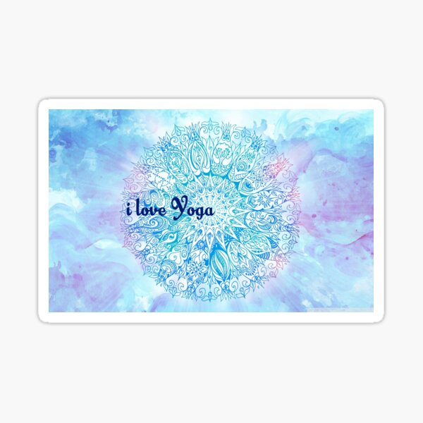 I love yoga Sticker