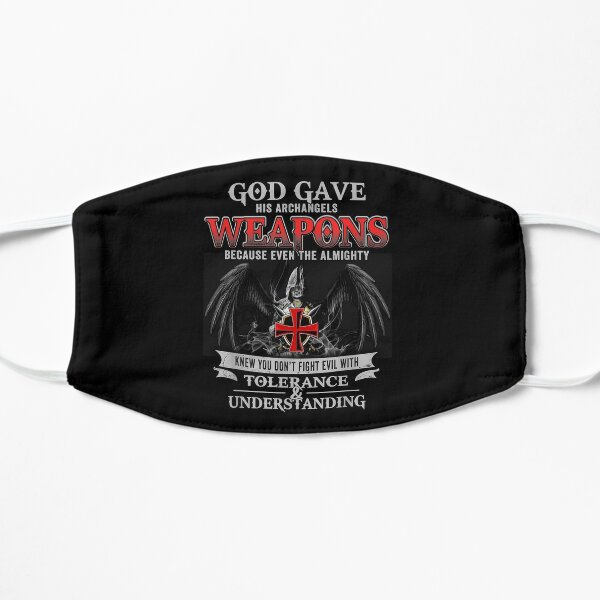 God Gave His Archangels Weapons Funny Army Flat Mask