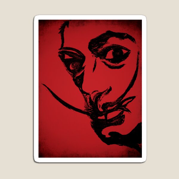 red dali Magnet
