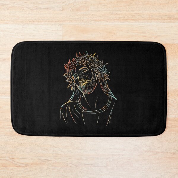 Item preview, Jesus Ilustration Square designed and sold by DaviesstaceyTom.