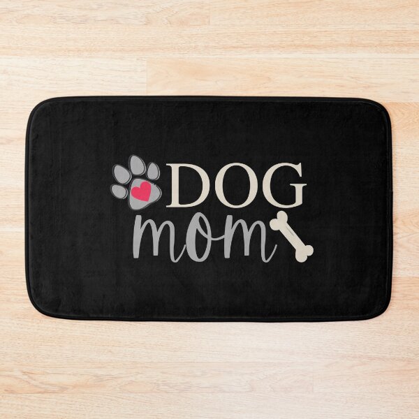 Item preview, Dog Mom - Dog Paw Print, Heart & Dog Bone - Grey - by Boo-da-chay designed and sold by Boo-da-chay.