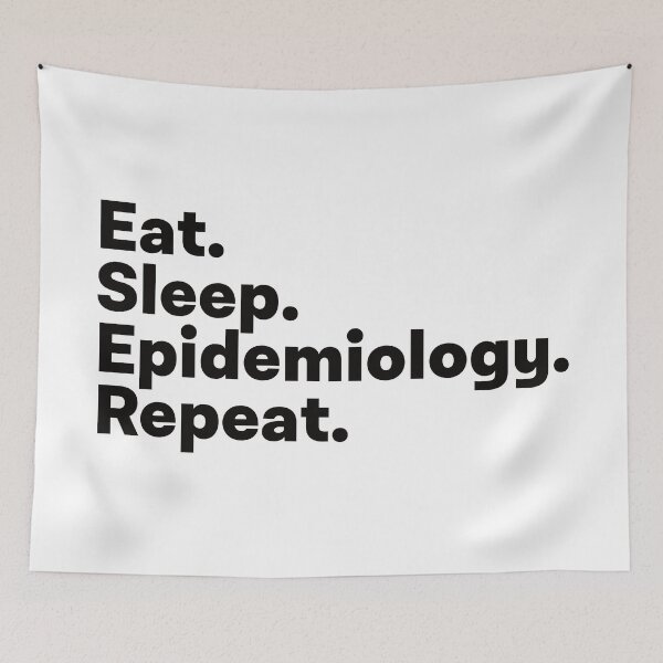 Item preview, Eat Sleep Epidemiology Repeat designed and sold by teesaurus.