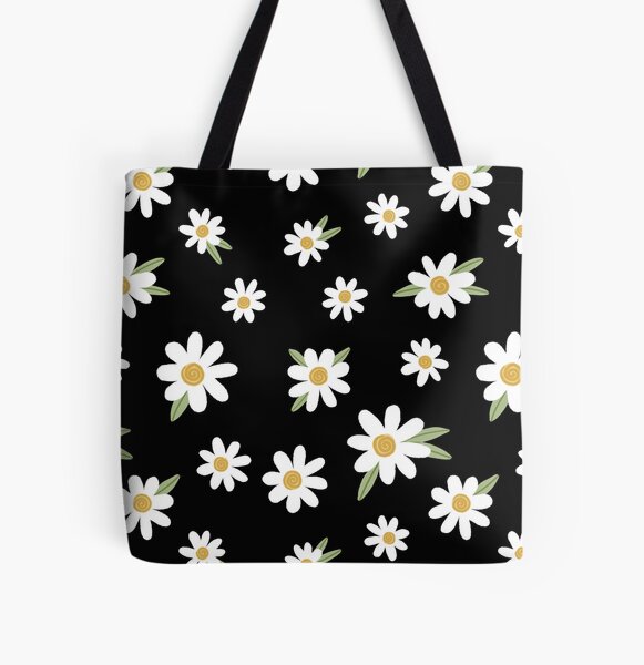 Artikel-Vorschau von Gänseblümchen auf Schwarz, designt und verkauft von DesignByJennyyy.