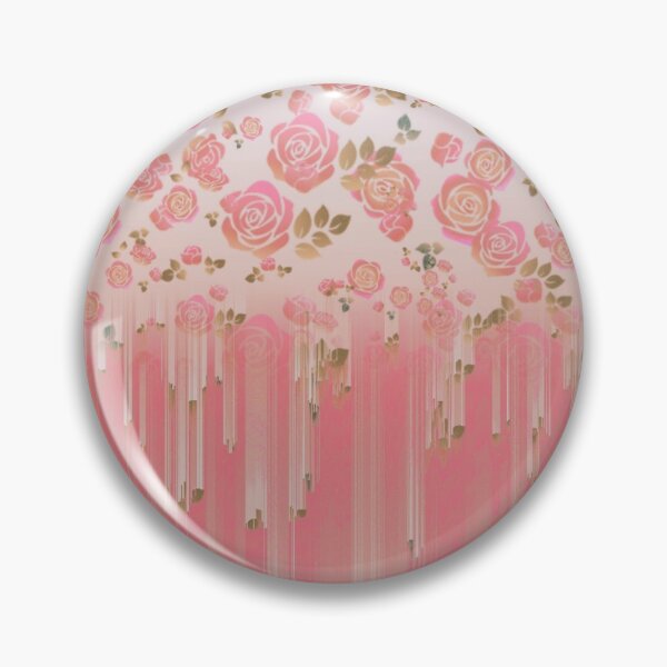 Item preview, Romantic pink peach chic rose pattern designed and sold by Sonia dutta_art.