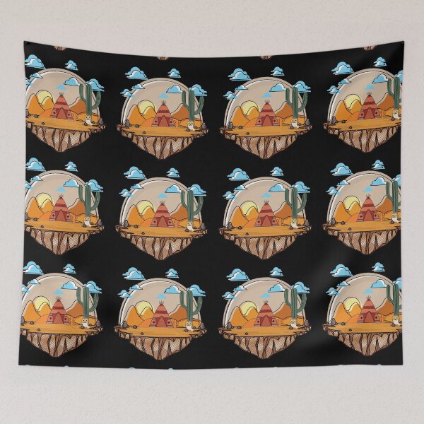 Item preview, Desert Vibes, watercolor Cartoon scenery designed and sold by AmazingEcraft.