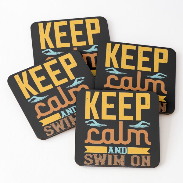 Item preview, Keep Calm And Swin On designed and sold by GoodVibeDesign.
