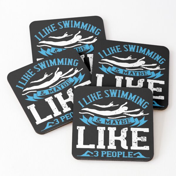 Item preview, I Like Swimming And Maybe, Like, 3 People  designed and sold by GoodVibeDesign.