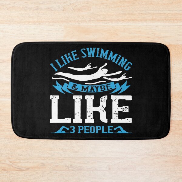 Item preview, I Like Swimming And Maybe, Like, 3 People  designed and sold by GoodVibeDesign.