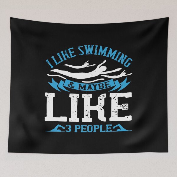Item preview, I Like Swimming And Maybe, Like, 3 People  designed and sold by GoodVibeDesign.