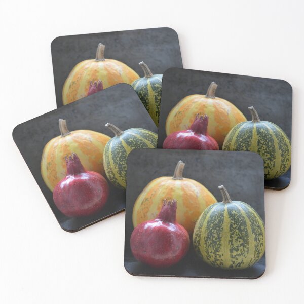 Item preview, pomegranate and pumpkins on black designed and sold by Mike Kiev art.