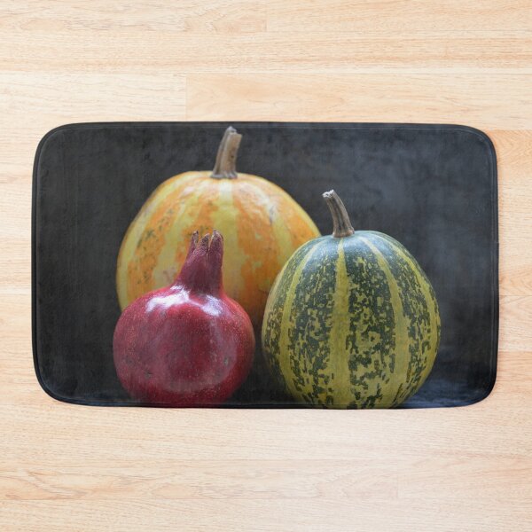 Item preview, pomegranate and pumpkins on black designed and sold by Mike Kiev art.