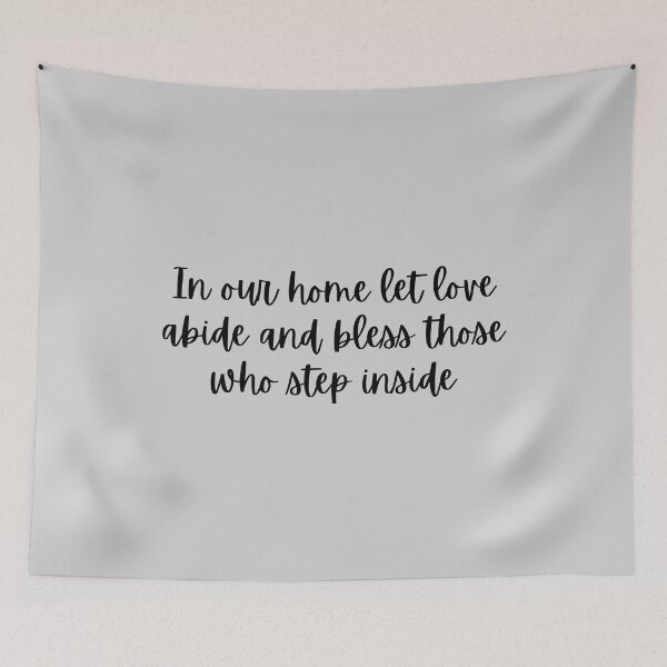 Item preview, In our home let love abide and bless those who step inside - by Boo-da-chay designed and sold by Boo-da-chay.