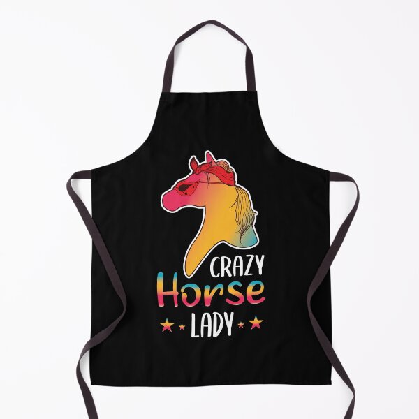 Item preview, Crazy Horse Lady Hooves Horse Riding Horseshoe Animals Horse Farm Animal Saddle Pony Zoo Horseriding Horseman Ride designed and sold by shirti.